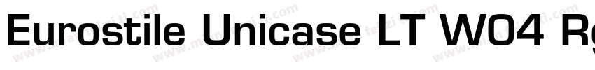 Eurostile Unicase LT W04 Rg字体转换